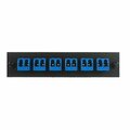Swe-Tech 3C LGX Comp Adapter Plate featuring a Bank of 6 Singlemode Duplex LC Conn in Blue for OS1 and OS2 FWT68F3-01160